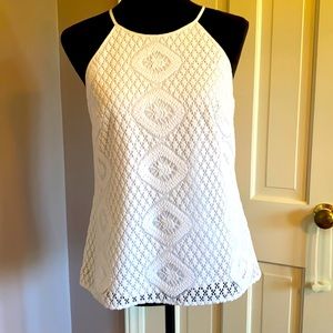 Lilly Pulitzer Reema Lace Halter Top Medium